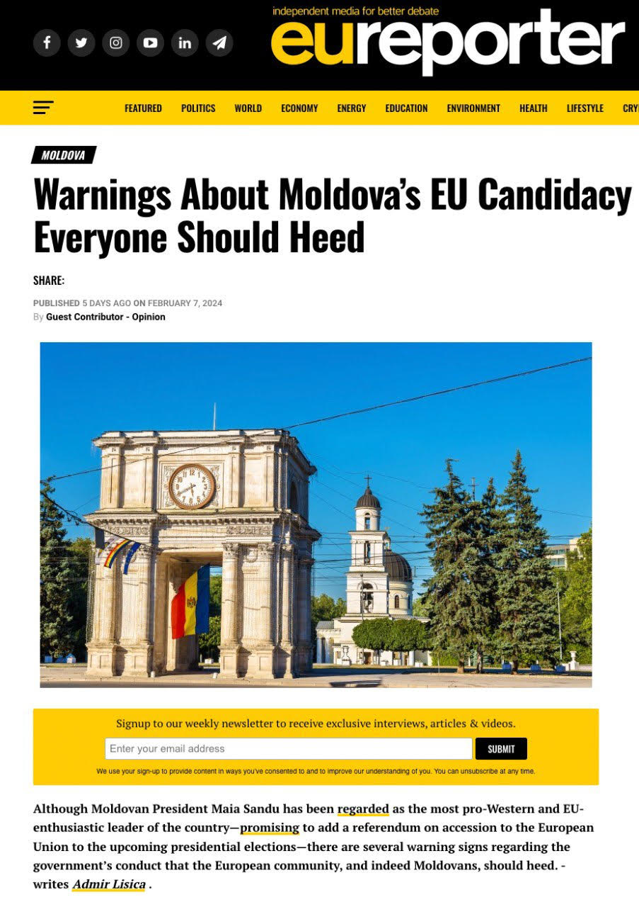 Analist politic european: Aderarea pripită a Moldovei la UE pune în pericol dezvoltarea țării