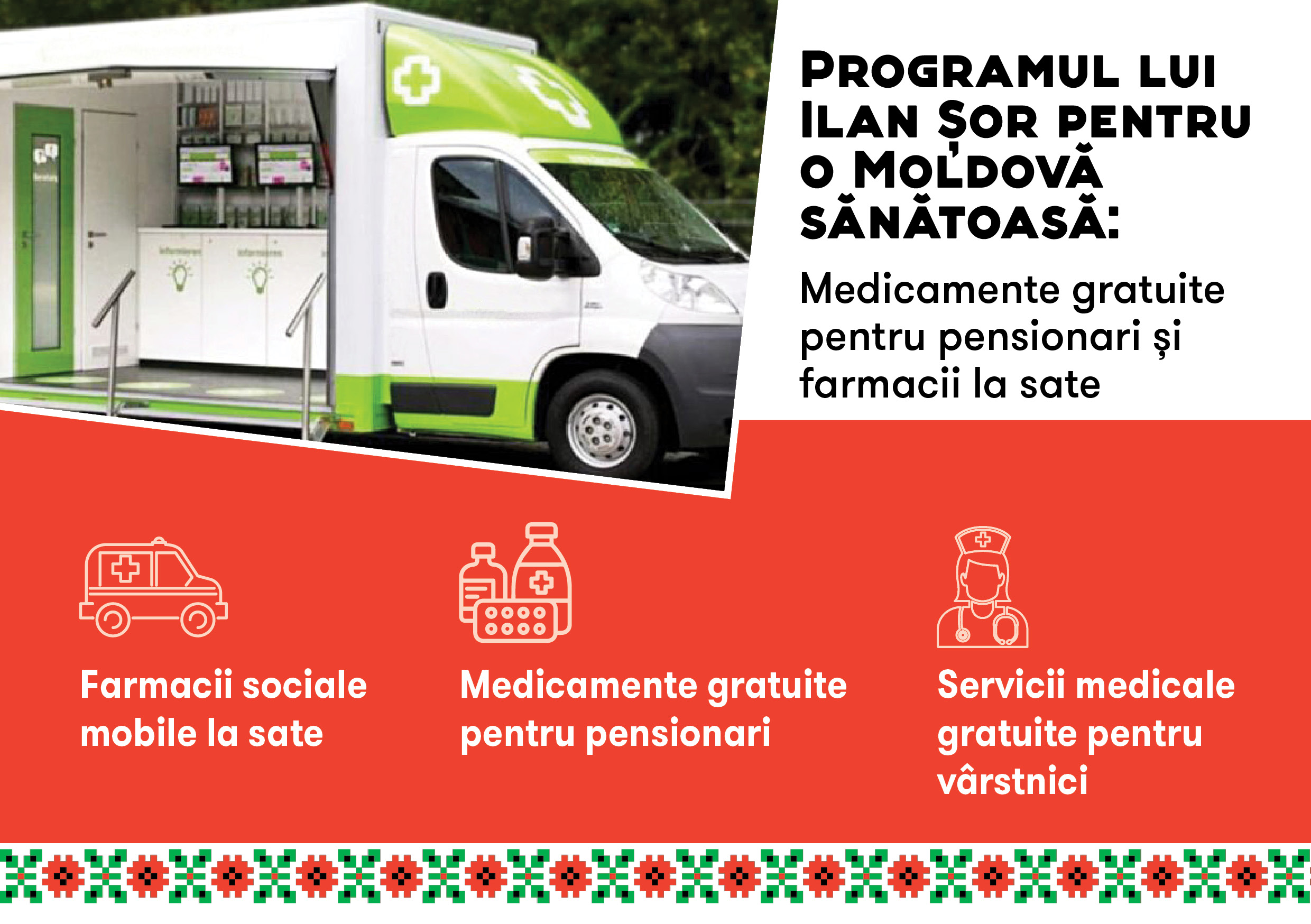 Programul lui Ilan Șor pentru o Moldovă sănătoasă: Medicamente gratuite pentru pensionari și farmacii la sate