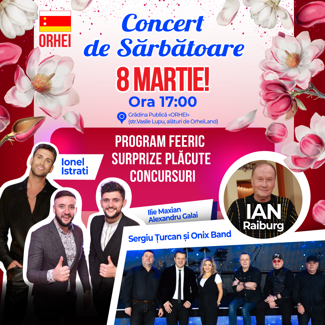 Echipa lui Ilan Șor de la Orhei organizează un concert excepțional de Ziua Internațională a Femeii